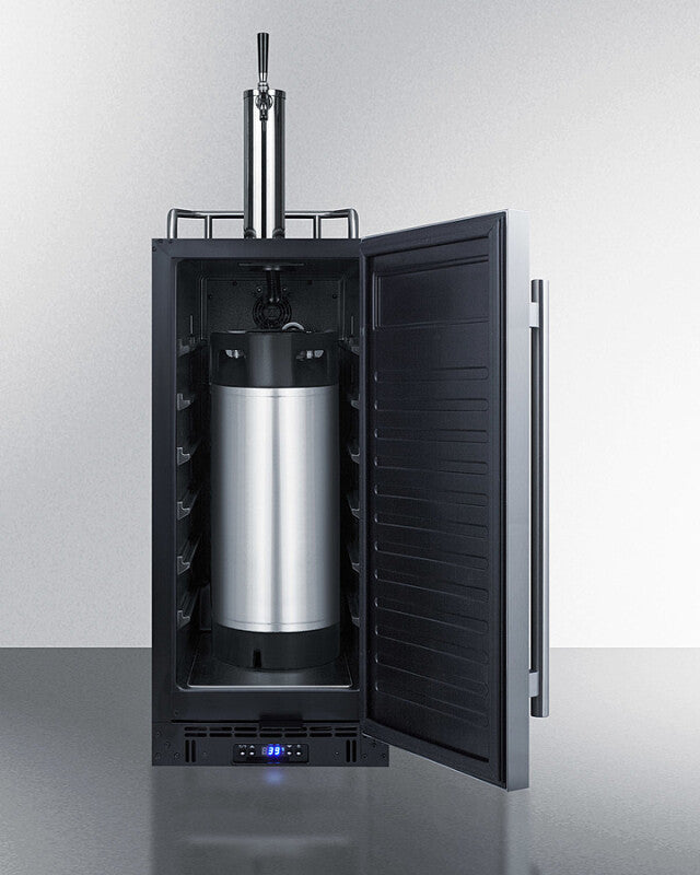 15" Wide Built-in Cold Brew Coffee Kegerator - (SBC15CF)