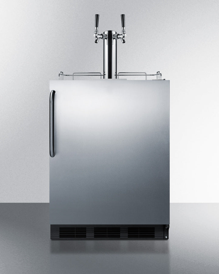 24" Wide Outdoor Wine Kegerator, ADA Compliant - (SBC54OSBIADAWKDTWIN)
