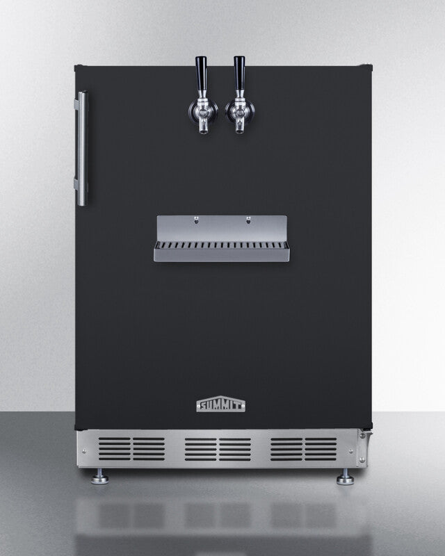 24" Wide Front Tap Built-In Cold Brew Coffee Kegerator - (SBC58BFRTPCF)