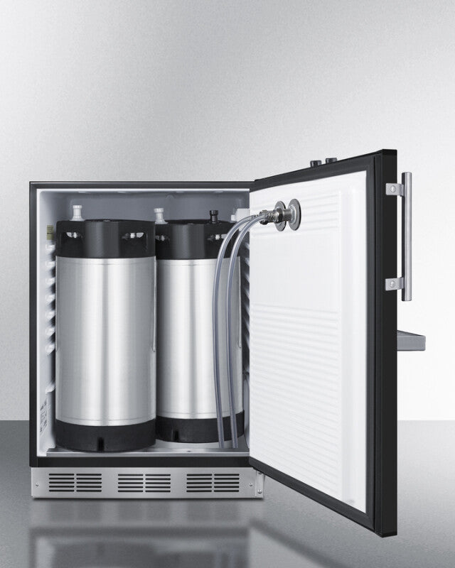 24" Wide Front Tap Built-In Cold Brew Coffee Kegerator, ADA-Compliant - (SBC58BFRTPCFADA)