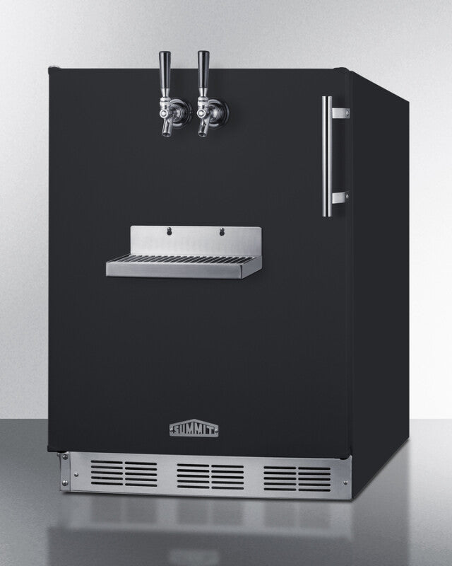24" Wide Front Tap Built-In Cold Brew Coffee Kegerator, ADA-Compliant - (SBC58BFRTPCFADALHD)
