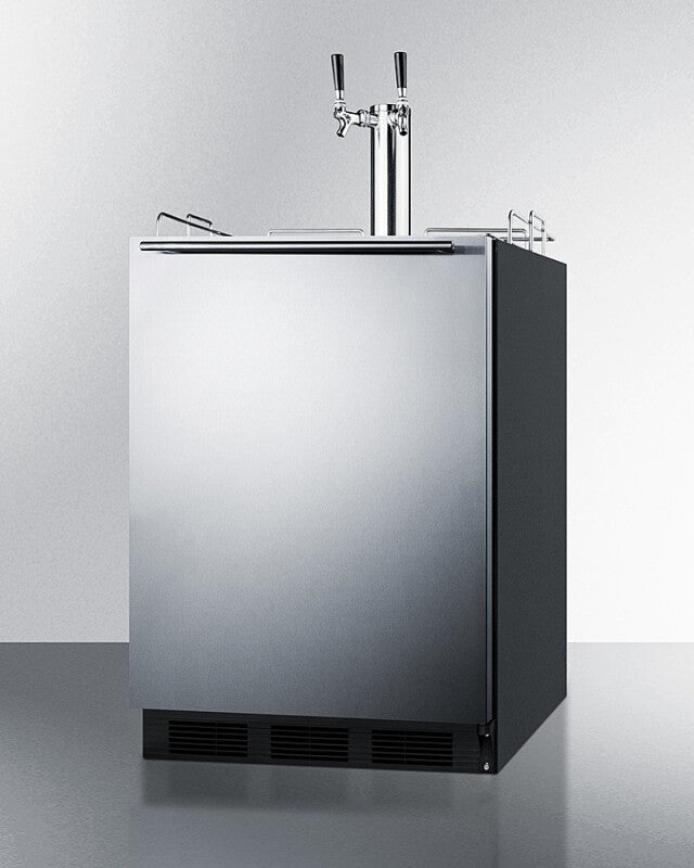 24" Wide Built-in Cold Brew Coffee Kegerator, ADA Compliant - (SBC58BLBIADACFTWIN)