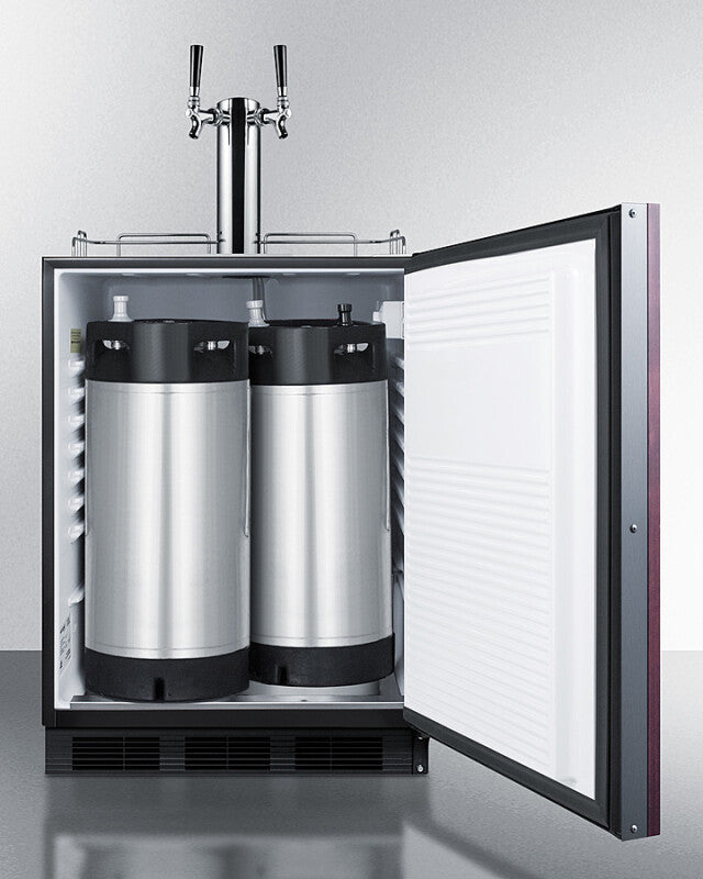 24" Wide Built-in Cold Brew Coffee Kegerator, ADA Compliant (panel Not Included) - (SBC58BLBIADAIFCFTWIN)