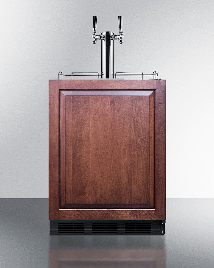 24" Wide Built-in Wine Kegerator, ADA Compliant (panel Not Included) - (SBC58BLBIADAIFWKDTWIN)