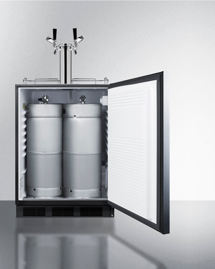 24" Wide Built-in Kegerator, ADA Compliant - (SBC58BLBIADALOCK)