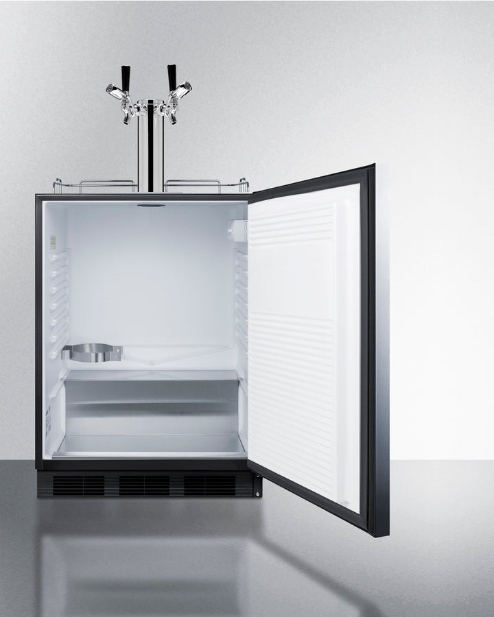 24" Wide Built-in Kegerator, ADA Compliant - (SBC58BLBIADALOCK)