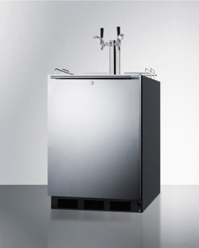 24" Wide Built-in Kegerator, ADA Compliant - (SBC58BLBIADALOCK)
