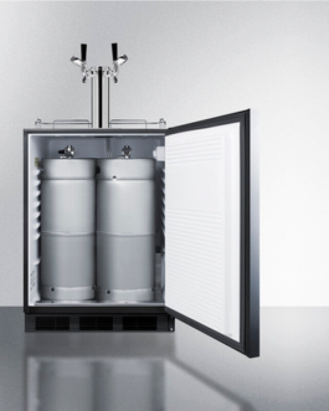 24" Wide Built-in Kegerator, ADA Compliant - (SBC58BLBIADALOCK)