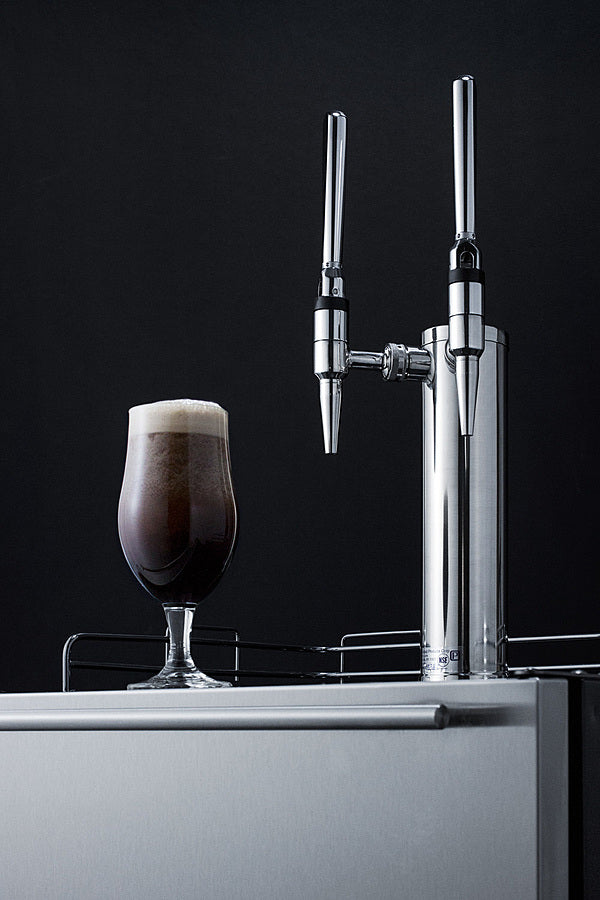 24" Wide Built-in Nitro Coffee Kegerator, ADA Compliant - (SBC58BLBIADANCFTWIN)
