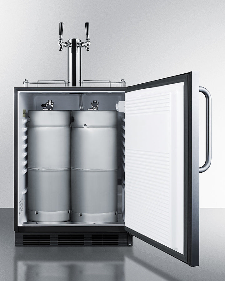 24" Wide Built-in Kegerator, ADA Compliant - (SBC58BLBICSSADA)