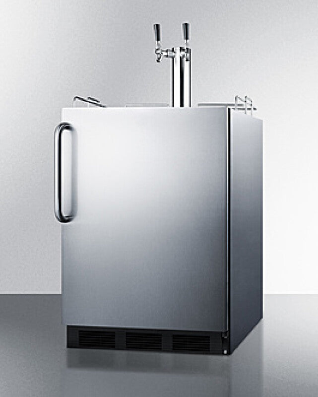 24" Wide Built-in Kegerator, ADA Compliant - (SBC58BLBICSSADA)
