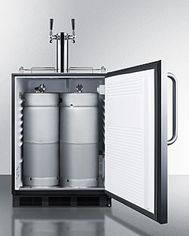 24" Wide Built-in Kegerator, ADA Compliant - (SBC58BLBICSSADA)