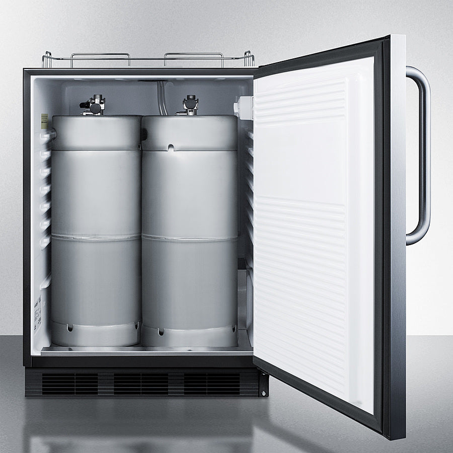 24" Wide Built-in Kegerator, ADA Compliant - (SBC58BLBICSSADANK)