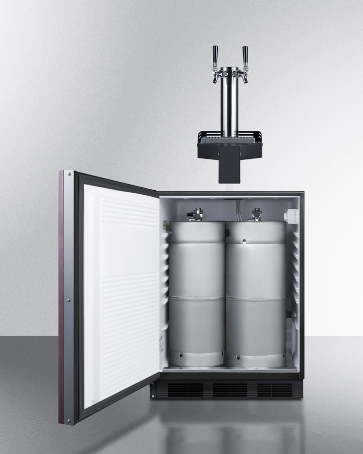 24" Wide Built-In Floating Tap Beer Kegerator, ADA-Compliant - (SBC58BLIFFLTWADALHD)