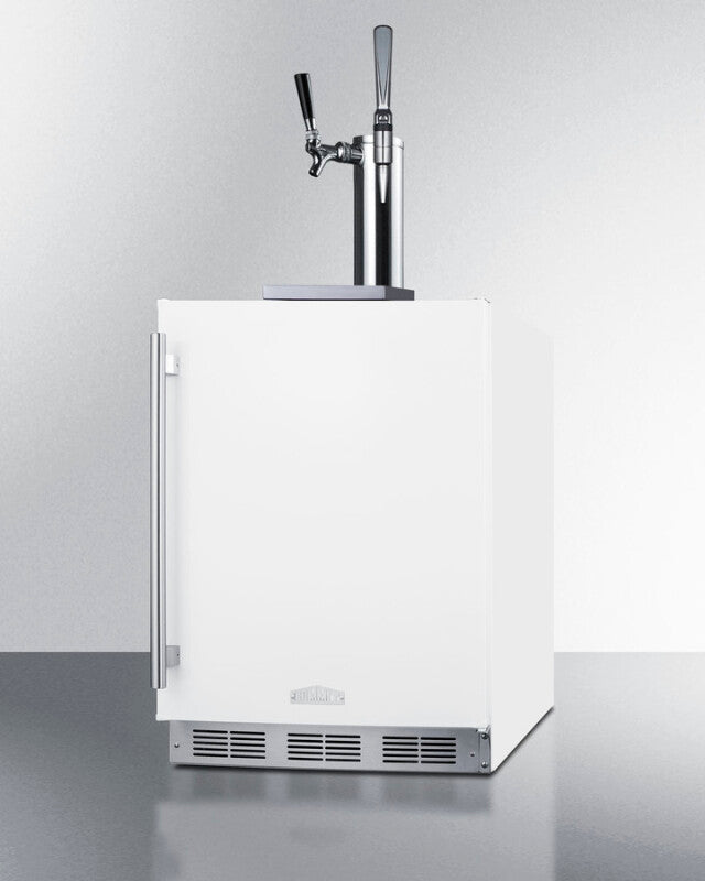 24" Wide Built-in Coffee Kegerator, ADA Compliant - (SBC58WHBIADACMTWIN)
