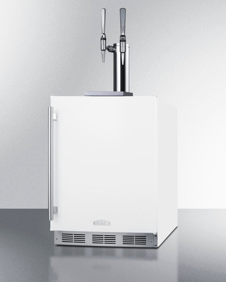 24" Wide Built-in Nitro Coffee Kegerator, ADA Compliant - (SBC58WHBIADANCFTWIN)