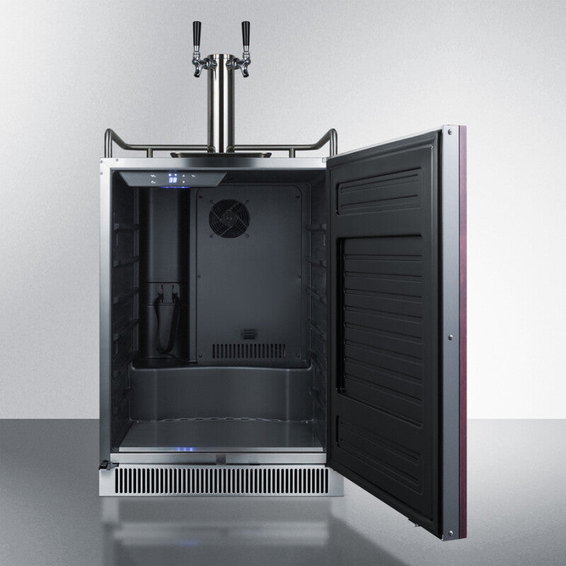 24" Wide Built-In Kegerator (Panel Not Included) - (SBC677BIIFTWIN)