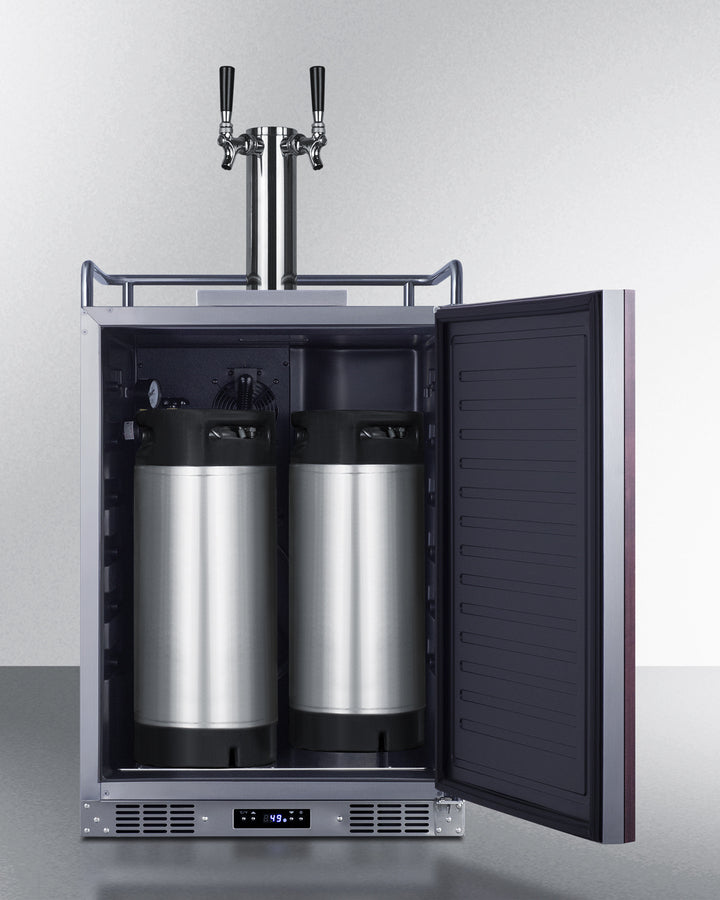 24" Wide Built-in Cold Brew Coffee Kegerator (panel Not Included) - (SBC682PNRCFTWIN)