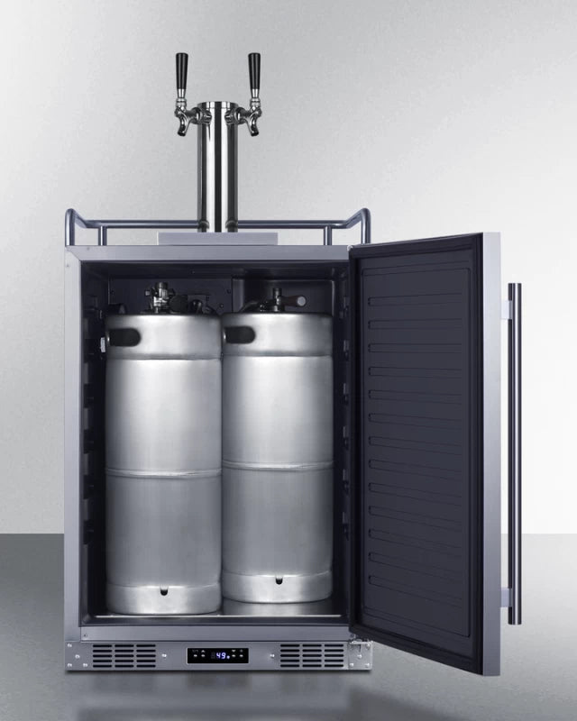 24" Wide Built-in Wine Kegerator - (SBC682WKDTWIN)