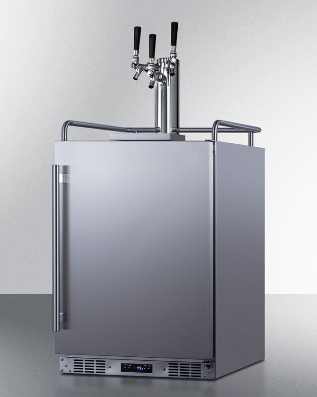 24" Wide Built-in Outdoor Beer Kegerator - (SBC683OSTRIPLE)