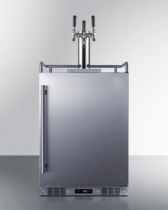 24" Wide Built-in Outdoor Beer Kegerator - (SBC683OSTRIPLE)