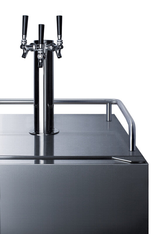 24" Wide Built-in Outdoor Beer Kegerator - (SBC683OSTRIPLE)