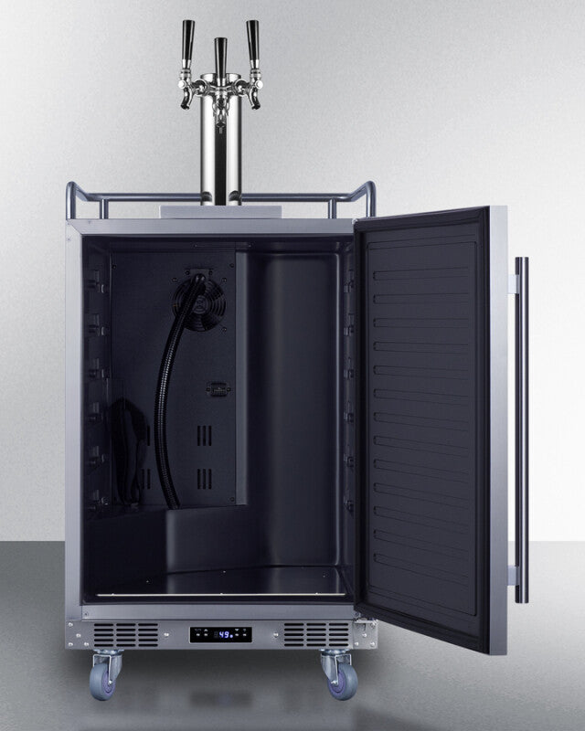 24" Wide Built-in Outdoor Beer Kegerator - (SBC683OSTRIPLE)