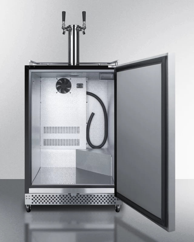 24" Wide Built-in Outdoor Cold Brew Coffee Kegerator - (SBC696OSCFTWIN)