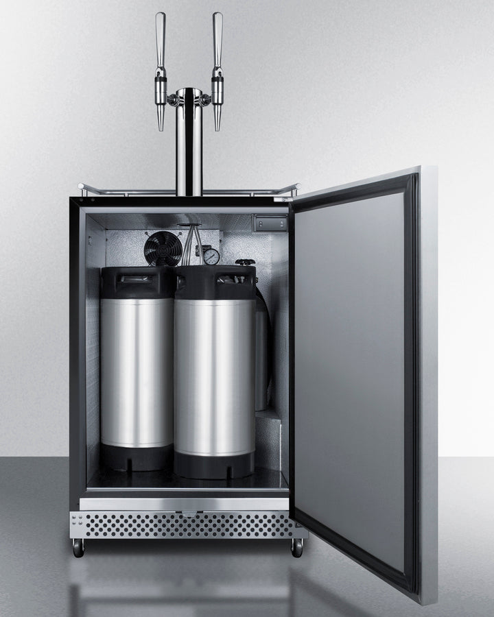 24" Wide Built-in Outdoor Nitro Coffee Kegerator - (SBC696OSNCFTWIN)
