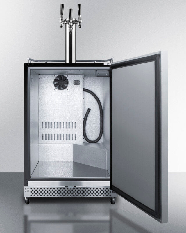 24" Wide Built-in Outdoor Kegerator - (SBC696OSTRIPLE)