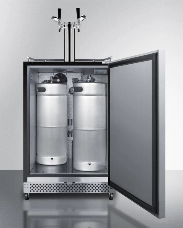 24" Wide Built-in Outdoor Kegerator With Taplocks - (SBC696OSTWINTL)