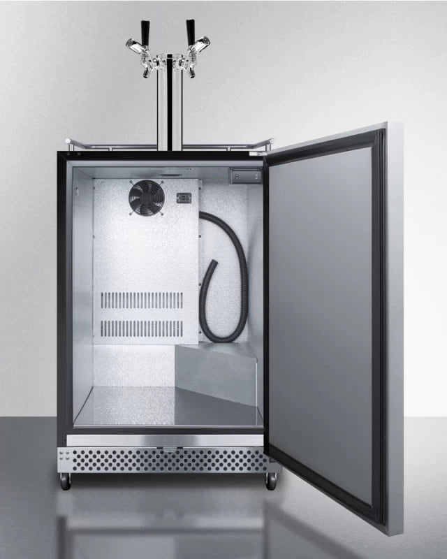 24" Wide Built-in Outdoor Kegerator With Taplocks - (SBC696OSTWINTL)