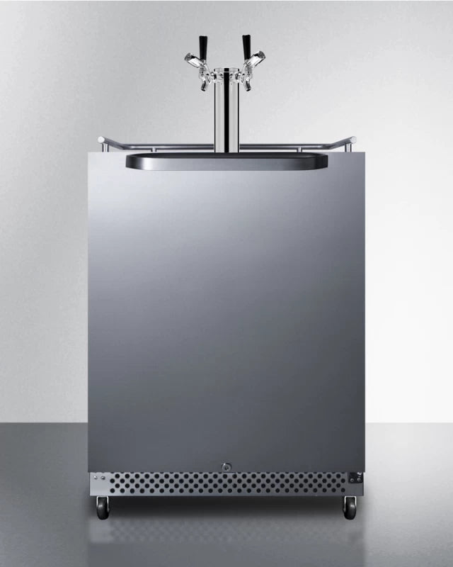 24" Wide Built-in Outdoor Kegerator With Taplocks - (SBC696OSTWINTL)