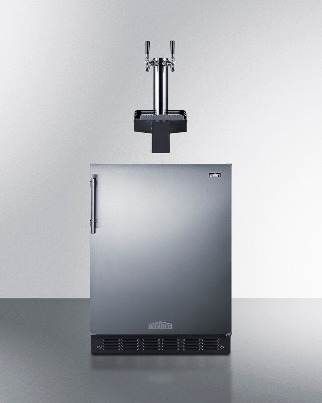 24" Wide Built-In Floating Tap Cold Brew Kegerator, ADA-Compliant - (SBC7BRSFLTWCFADA)