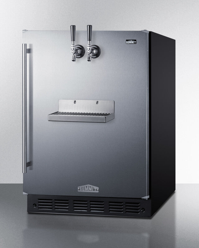 24" Wide Front Tap Built-In Beer Kegerator, ADA-Compliant - (SBC7BRSFRTPADA)