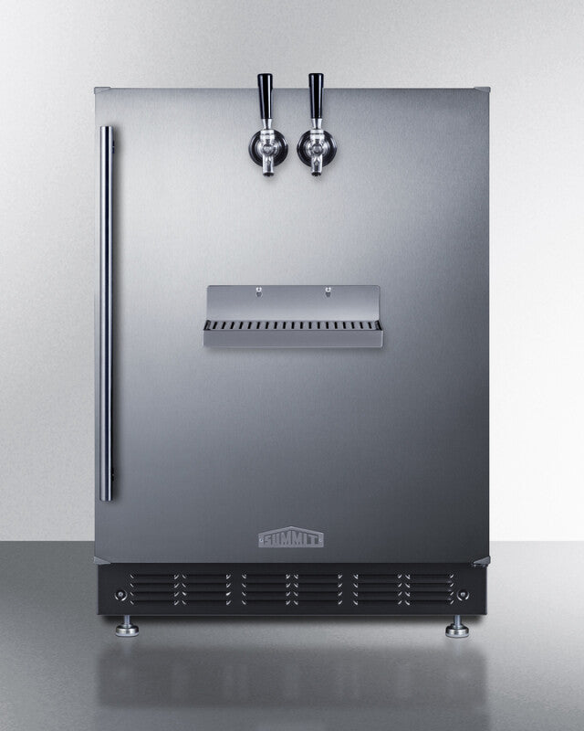 24" Wide Front Tap Built-In Cold Brew Coffee Kegerator - (SBC7BRSFRTPCF)