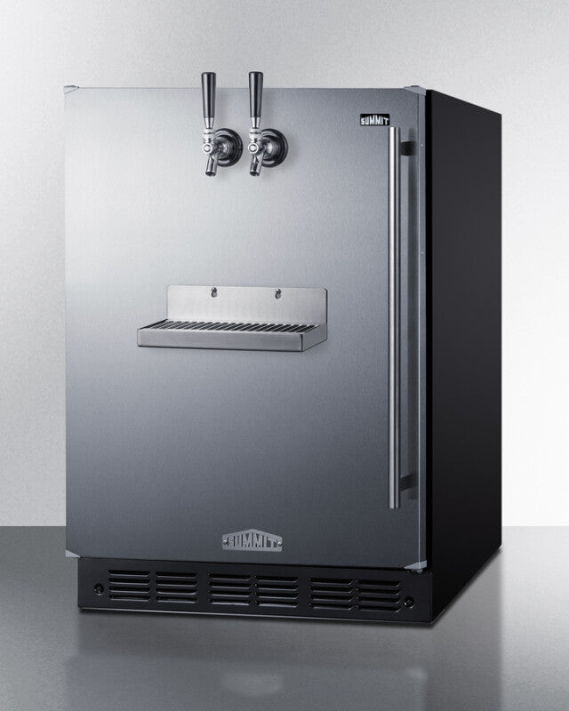 24" Wide Front Tap Built-In Cold Brew Coffee Kegerator, ADA-Compliant - (SBC7BRSFRTPCFADALHD)