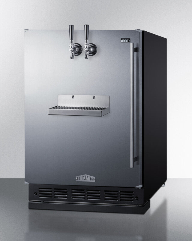 24" Wide Front Tap Built-In Cold Brew Coffee Kegerator - (SBC7BRSFRTPCFLHD)