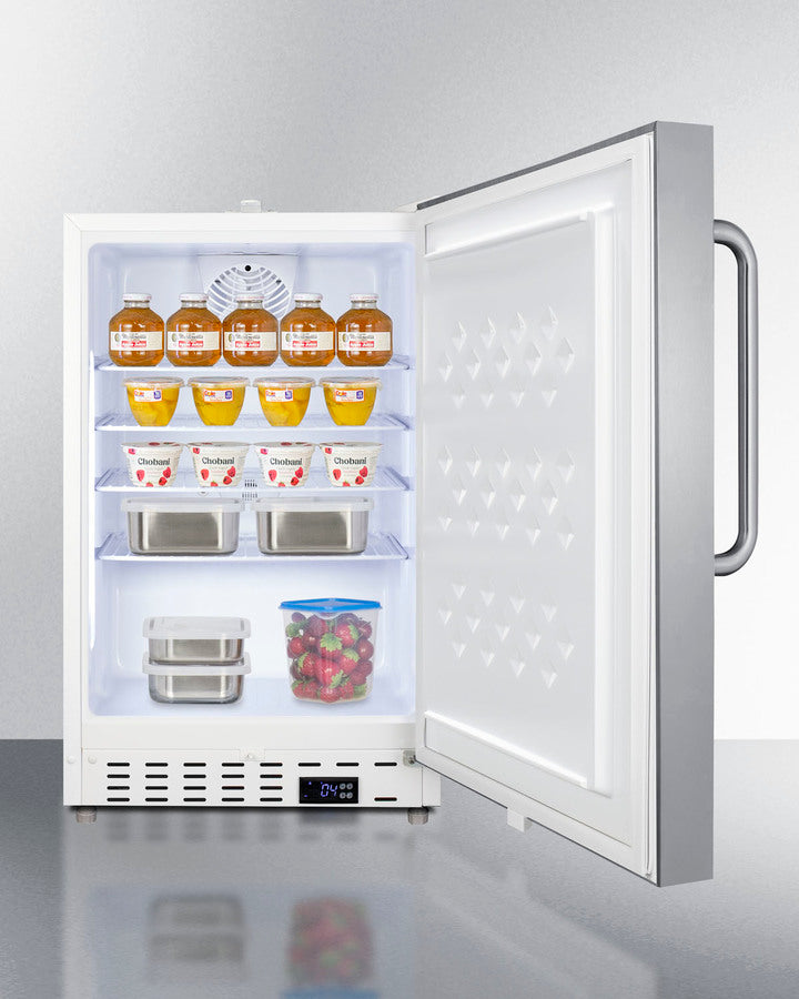 21" Wide Built-in Commercial All-refrigerator, ADA Compliant - (SCR504SSTBADA)