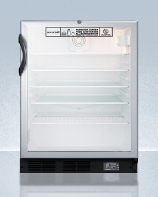 24" Wide Built-in All-refrigerator, ADA Compliant - (SCR600BGLBINZADA)