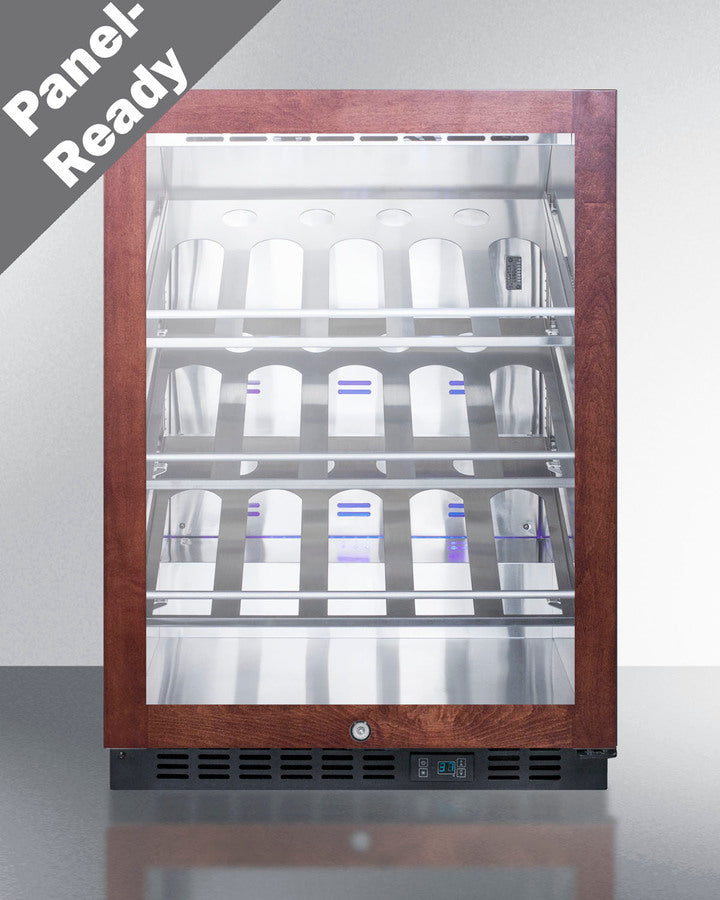 24" Wide Single Zone Built-in Commercial Wine Cellar - (SCR610BLCHPNR)