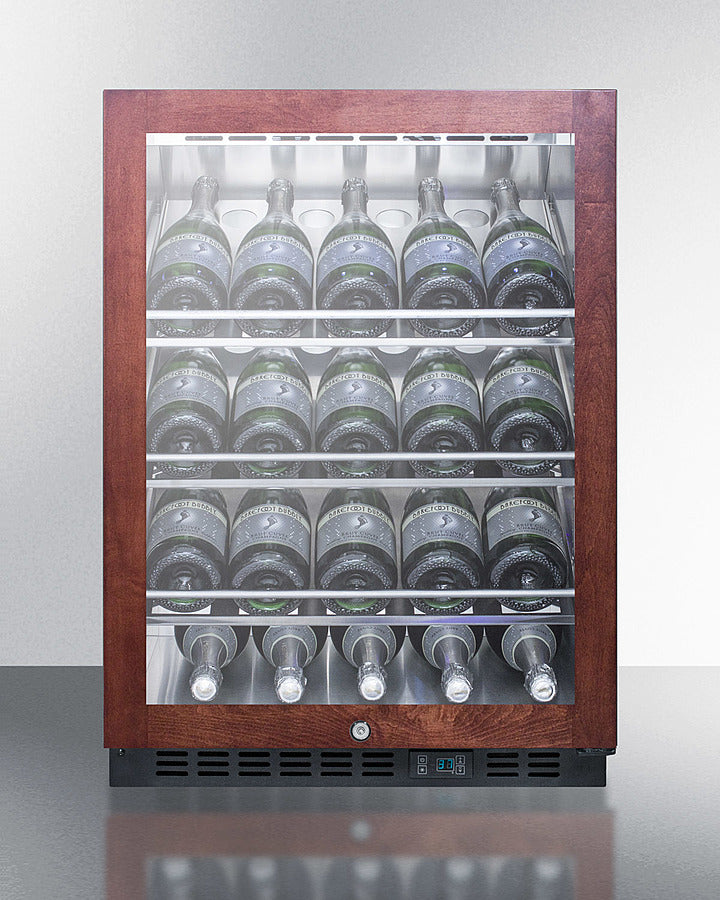 24" Wide Single Zone Built-in Commercial Wine Cellar - (SCR610BLCHPNR)