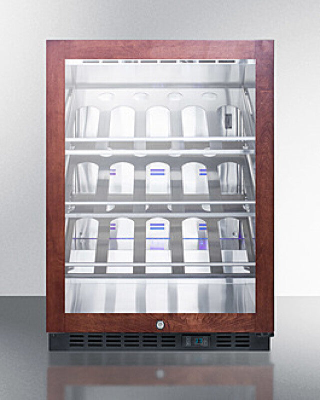 24" Wide Single Zone Built-in Commercial Wine Cellar - (SCR610BLCHPNR)