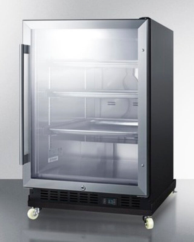 24" Wide Built-in Mini Reach-in Beverage Center With Dolly - (SCR610BLRI)