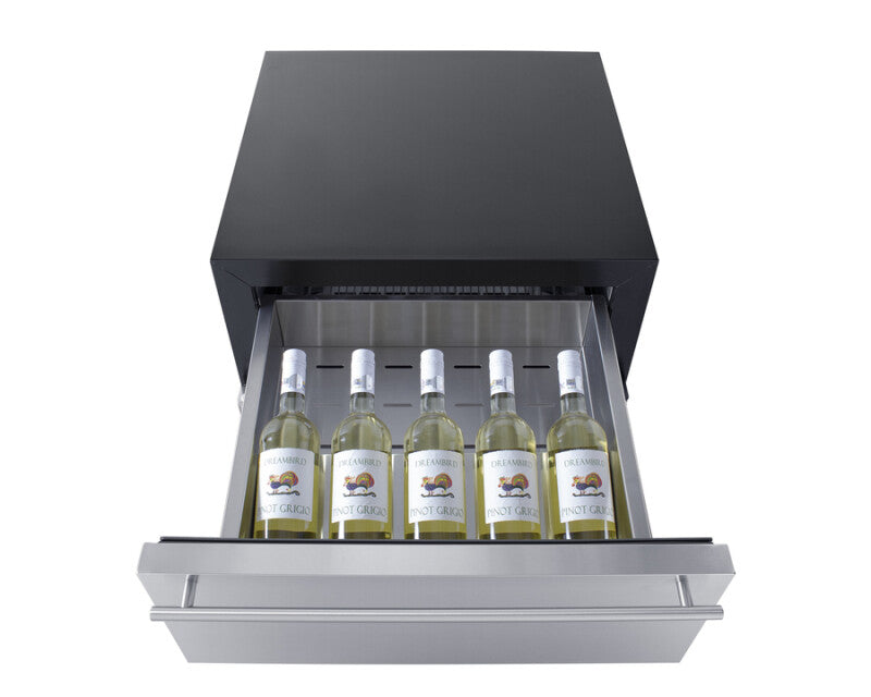 24" Wide Built-in Commercial Beverage Refrigerator With Top Drawer - (SCR615TD)