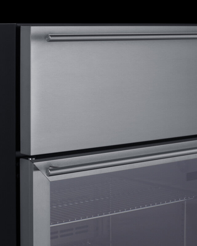 24" Wide Built-in Commercial Beverage Refrigerator With Top Drawer - (SCR615TD)