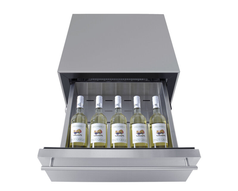 24" Wide Built-in Commercial Beverage Refrigerator With Top Drawer - (SCR615TDCSS)