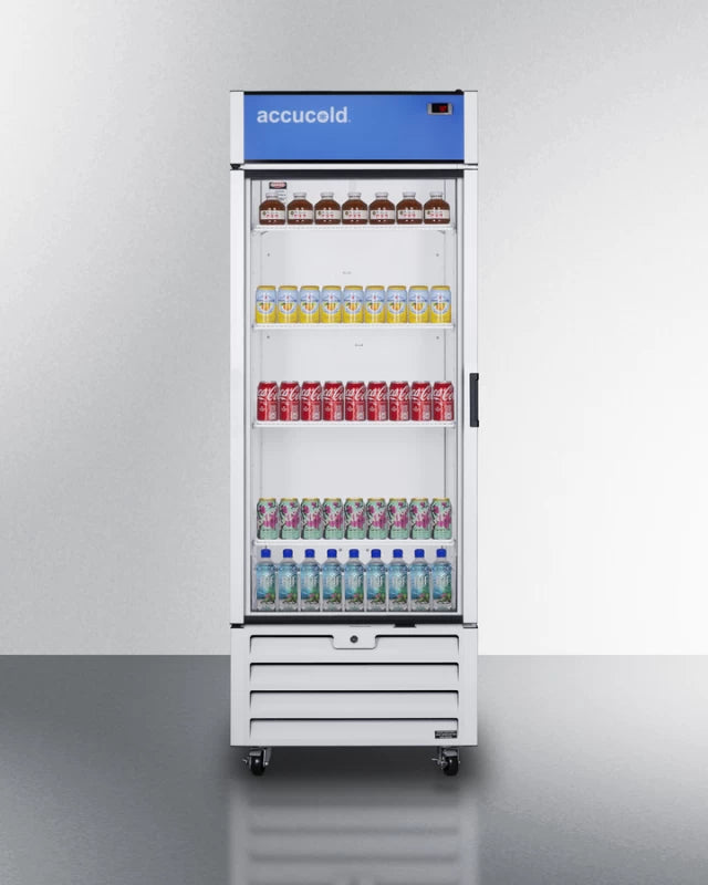30" Wide Commercial Beverage Refrigerator - (SCRR261GLH)