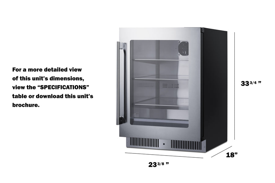 24" Wide Built-In Beverage Center - (SDHG2443LHD)