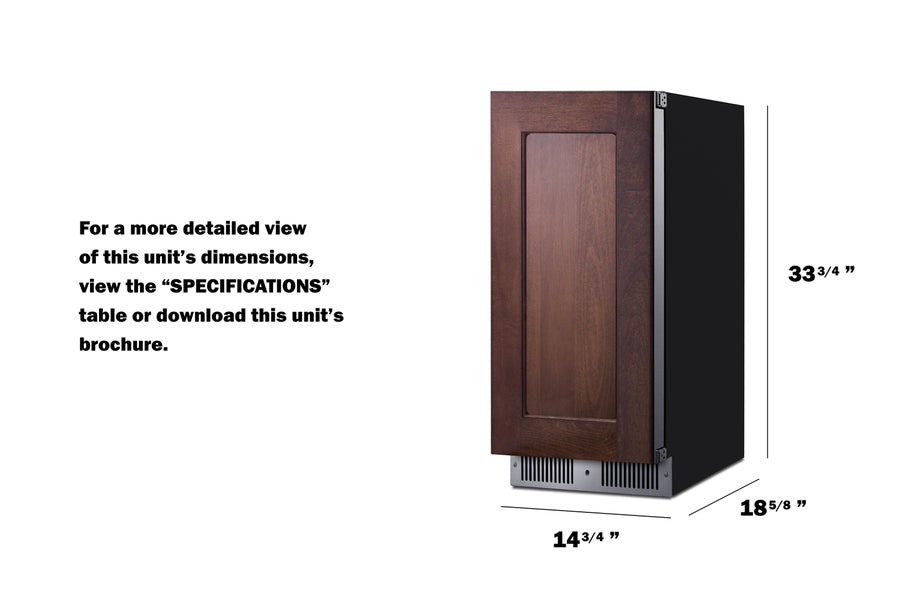 15" Wide Built-In All-Refrigerator (Panel Not Included) - (SDHR1534PNRLHD)